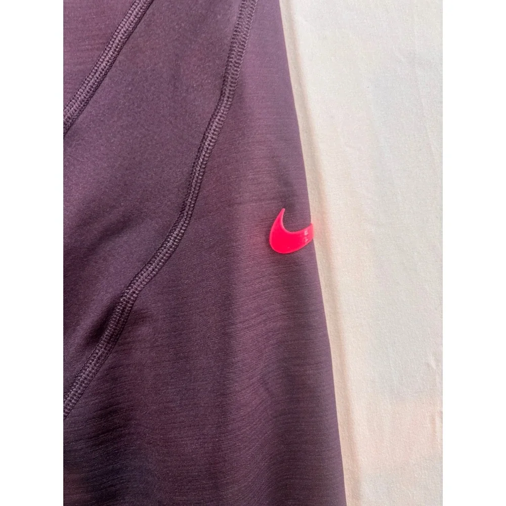 Nike Pro Hyperwarm Women Purple Stirrup Training Leggings AR4733-670 XL